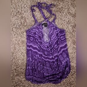 Forever 21 Purple Patterned Top